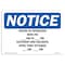 Signmission OSHA Notice, 5" Height, Friday Sign, 7" X 5", Landscape OS-NS-D-57-L-13543 - alternate 1